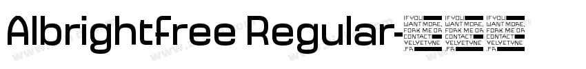 Albrightfree Regular字体转换